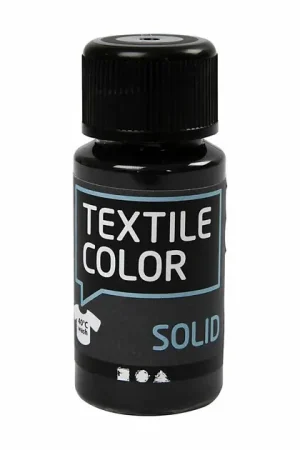 Actieprijs Dekkende Textielverf - Zwart, 50ml