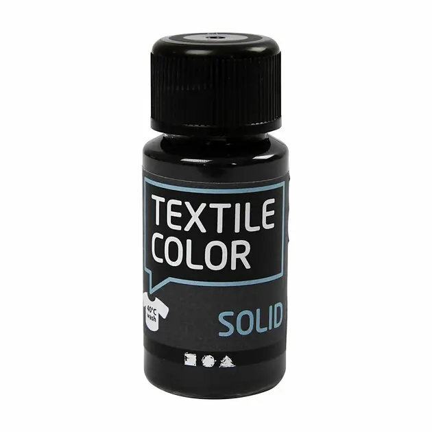 Actieprijs Dekkende Textielverf - Zwart, 50ml
