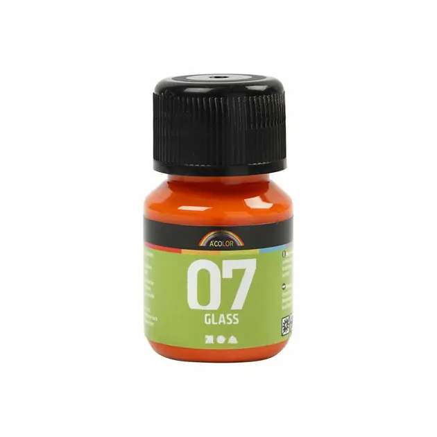 Permanente Glasverf - Oranje, 30ml Koop Online