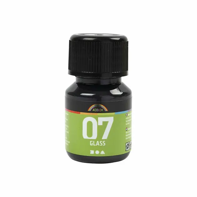 Premium Permanente Glasverf - Zwart, 30ml