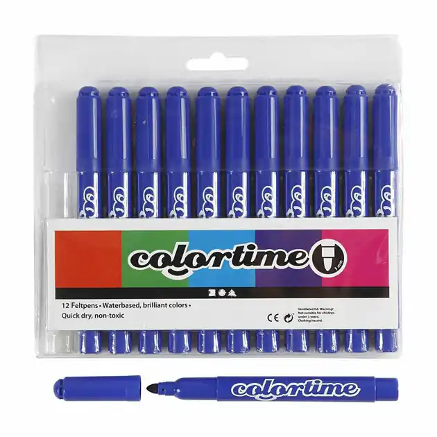 Blauwe Jumbo Stiften, 12st. Aanbieding