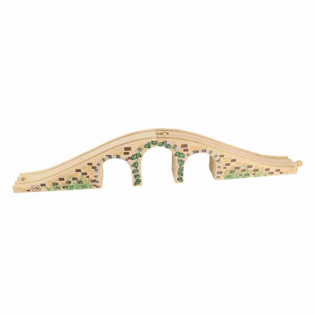 Bestel Nu Bigjigs Houten Rails - Brug Met 3 Bogen