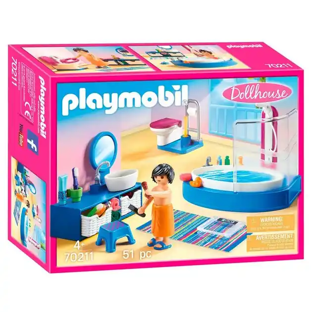 Playmobil Dollhouse Badkamer met Ligbad - 70211 Direct Beschikbaar