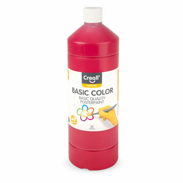 Creall Schoolverf Donkerrood, 1 liter Premium