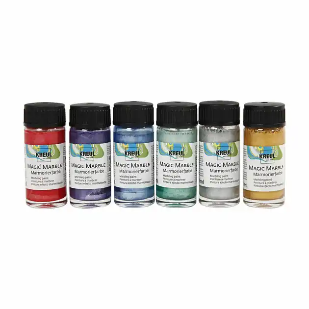 Beste Prijs Marmerverf - Metallic Kleuren, 6x20ml