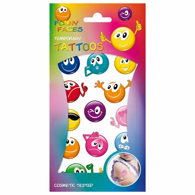 Korting Tattoo's - Funny Faces