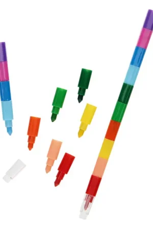 10-in-1 Waskrijt Pen, 2st. Gratis Retour
