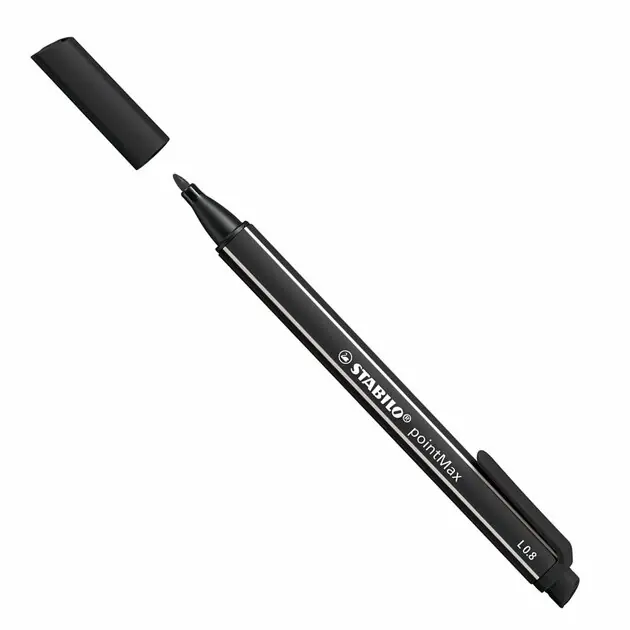 Hoge Kwaliteit STABILO pointMax - Hardtip Fineliner - Zwart (488/46)