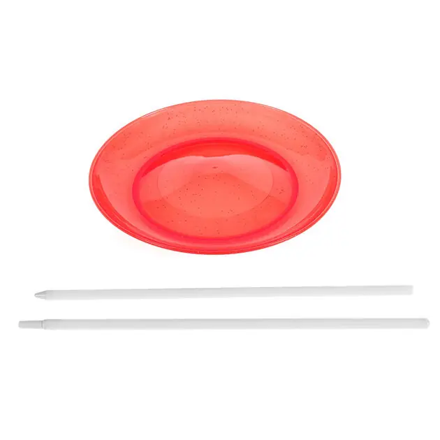 Jongleer Bord met Stok - Rood Uitverkoop