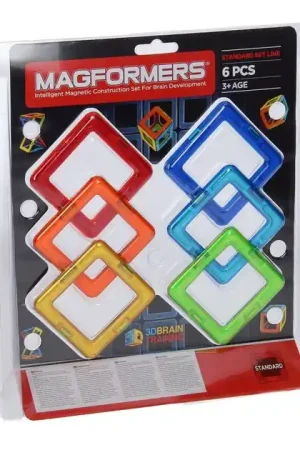 Superprijs Magformers Set Vierkant, 6dlg.