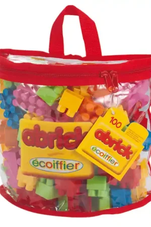 Ecoiffier Abrick Blokken in Zak Klein - 100dlg. Dagaanbieding