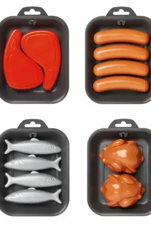 Ecoiffier 100% Chef Dienblad met Vlees of Vis Actieprijs