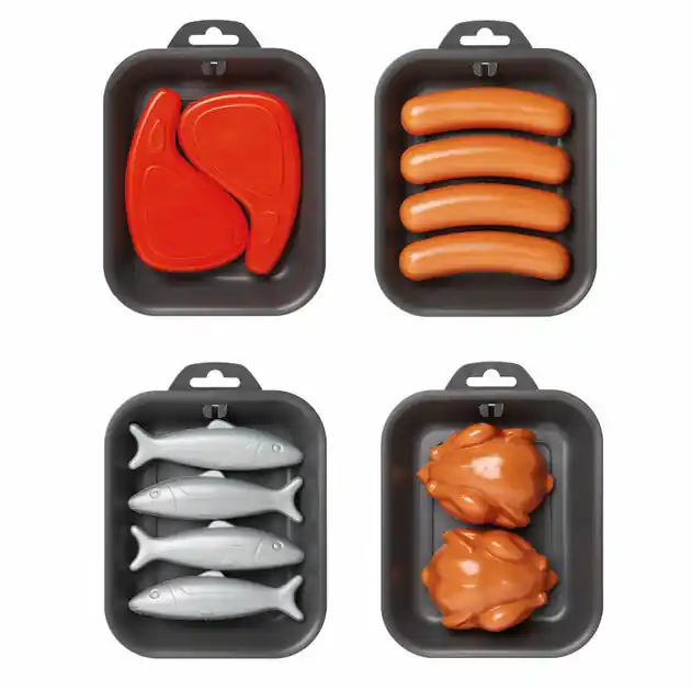 Ecoiffier 100% Chef Dienblad met Vlees of Vis Actieprijs