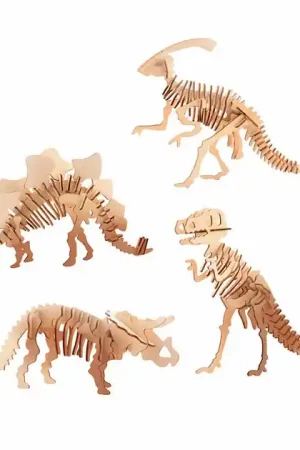 Aanbieding Houten Bouwpakket Dinosaurus 3D