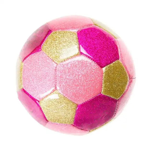 Metallic Voetbal Roze, 15cm Betrouwbaar