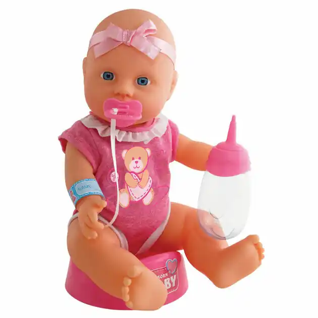Beperkte Voorraad New Born Baby Pop met Accessoires, 4dlg.