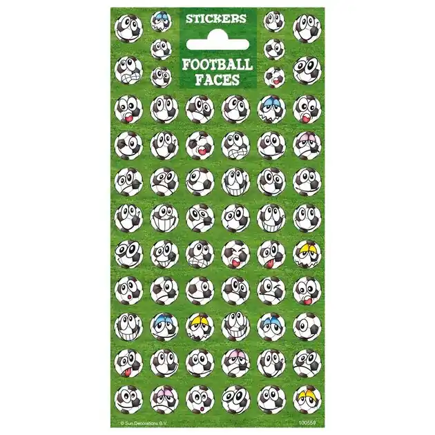 Bestel Nu Stickervel Twinkle - Voetbal Gezichten