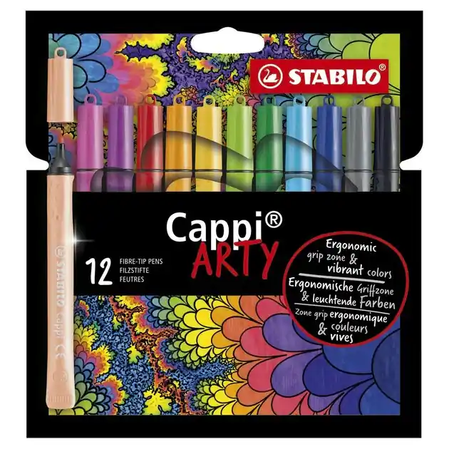 STABILO Cappi - Viltstift - ARTY - Set Met 12 Kleuren Tijdelijk Beschikbaar