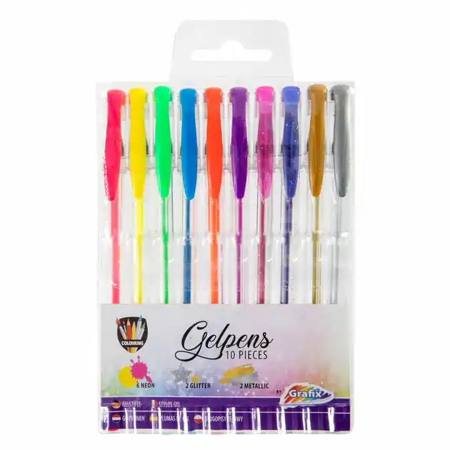 Koop Vandaag Gelpennen, 10st.