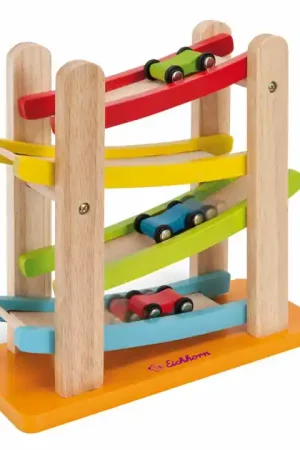 Eichhorn Houten Autobaan met 3 Auto's Exclusieve Aanbieding