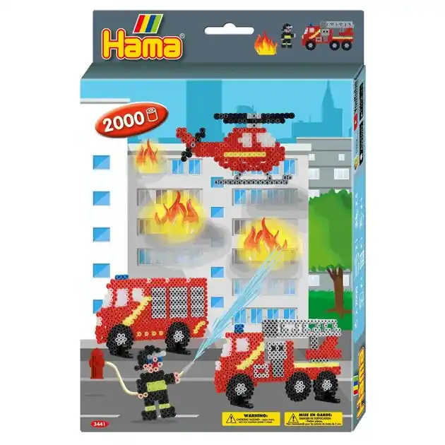 Koop Online Hama Midi Strijkkralenset Brandweer, 2000st.