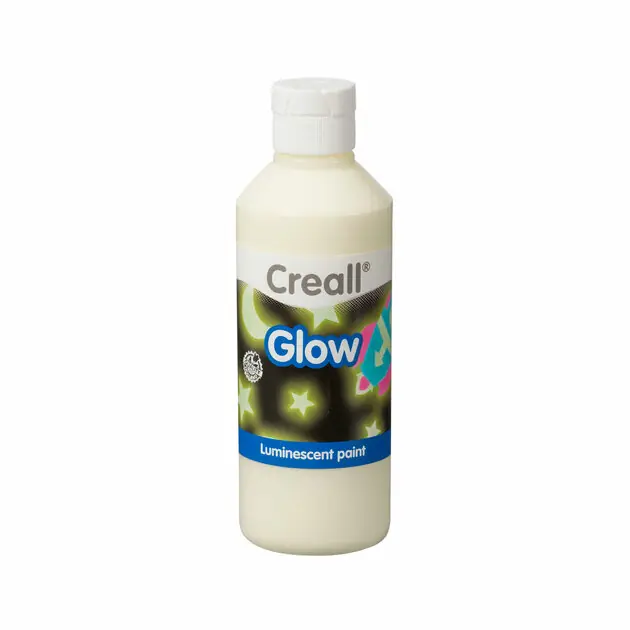 Snelle Levering Creall Glow in the Dark Verf Groen-Geel, 250ml