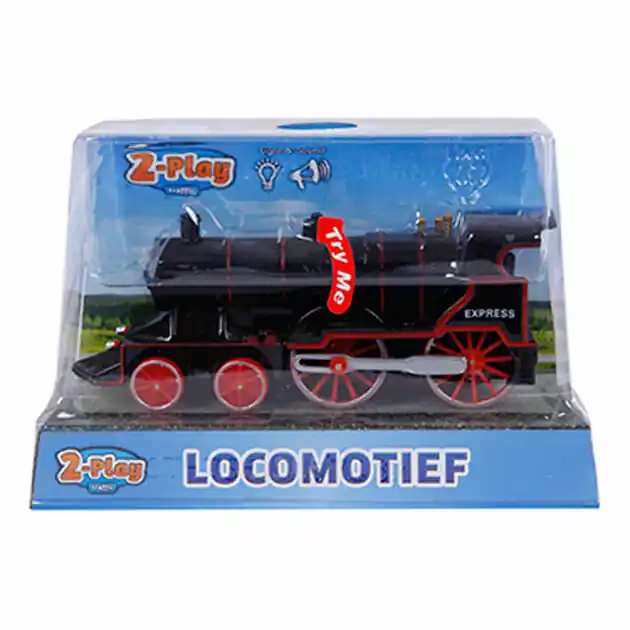 Gratis Retour 2-Play Die-cast Locomotief met Licht en Geluid, 14cm