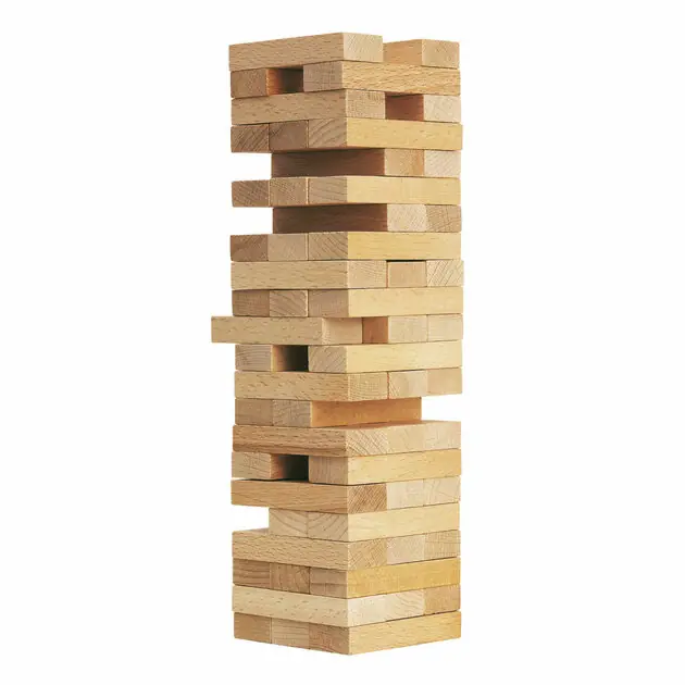 Laatste Kans Eichhorn Houten Stapeltoren, 54dlg.
