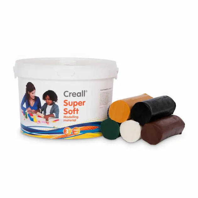 Creall Supersoft Klei Safari kleuren, 1750gr. Beperkt Aanbod