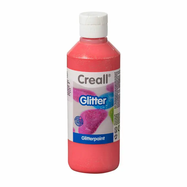 Hete Deal Creall Glitterverf Rood, 250ml