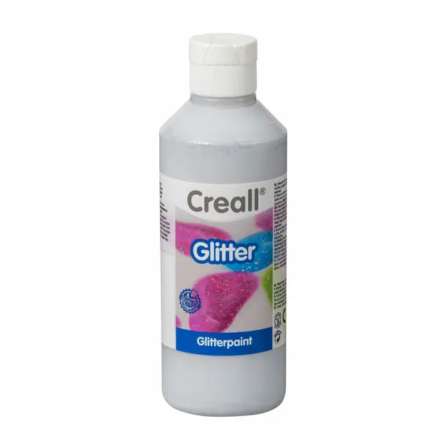 Creall Glitterverf Zilver, 250ml Weekendaanbieding