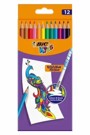 Beperkt Aanbod BIC Kids Evolution Uitgumbare Kleurpotloden, 12st.