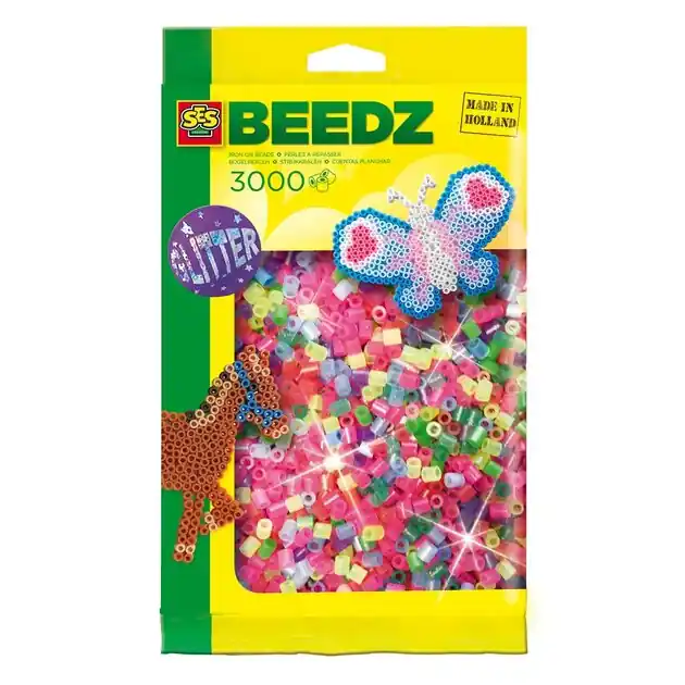 SES Strijkkralen - Glitter, 3000st. Nu Kopen
