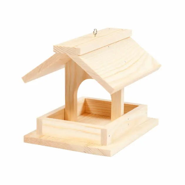 Voordeelprijs Houten Vogelvoederhuis