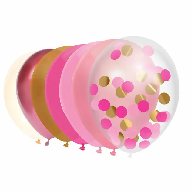 Direct Beschikbaar Ballonnen Prinsessenkleuren, 10st.