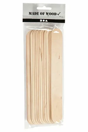 Actieprijs Houten Knutselstokjes Lang, 15st. (20x25mm)