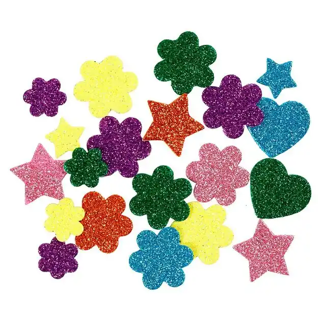 Foamvormen Glitter, 100st. Meest Verkocht