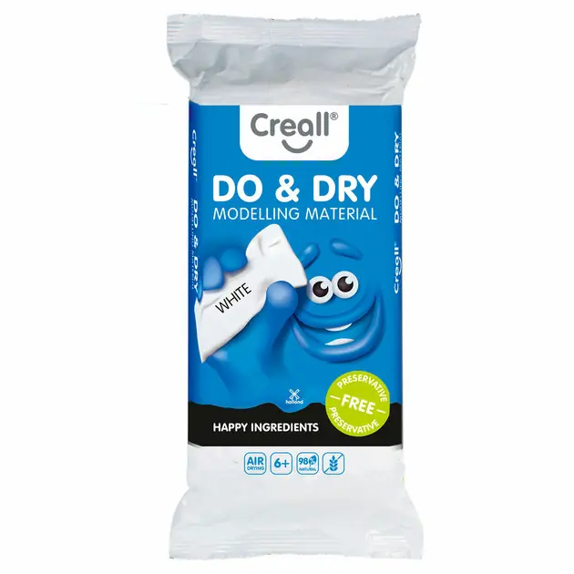 Beperkt Aanbod Creall Do&Dry Boetseerklei Conserveringsvrij Wit, 1000gr.