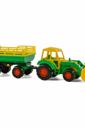 Seizoensaanbieding Cavallino Tractor met Voorlader en Aanhanger Groen