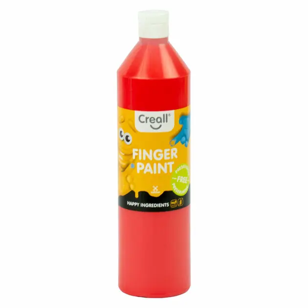Creall Vingerverf Conserveringsvrij Rood, 750ml Superprijs