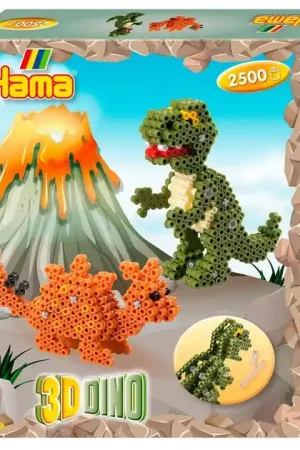 Aanbieding Hama Midi Strijkkralenset - 3D Dino, 2500st.