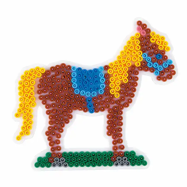 Betaalbaar Hama Midi Strijkkralenbordje - Paard