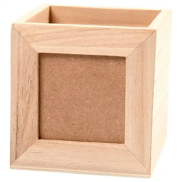 Gecertificeerd Houten Pennenbakje met Fotolijstje