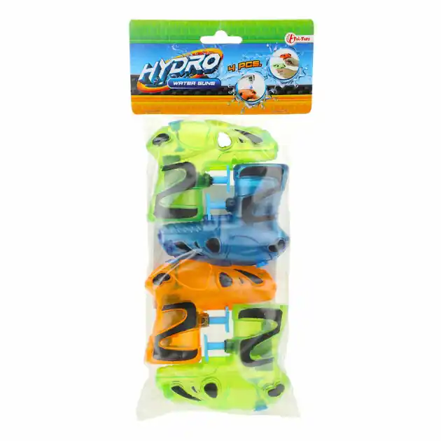 Beperkte Voorraad Splash Waterpistool Kleur, 4st.