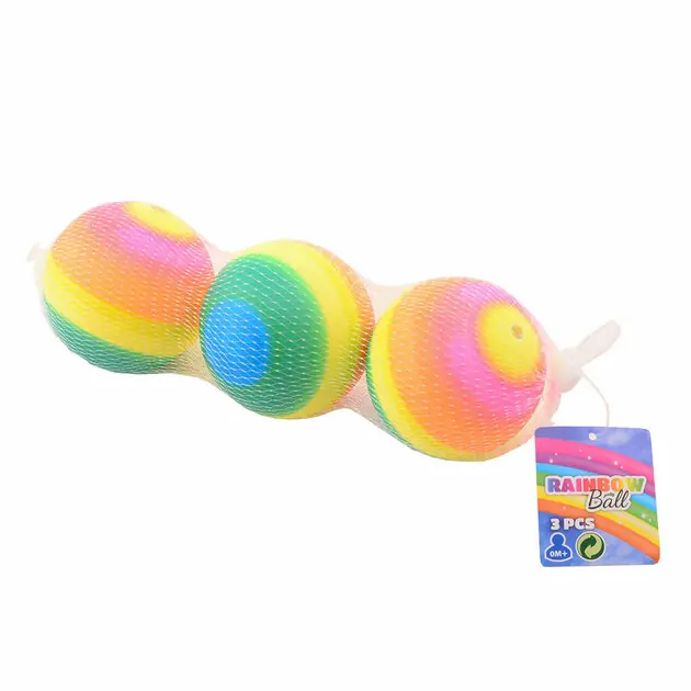 Regenboog Ballen, 3st. Op = Op