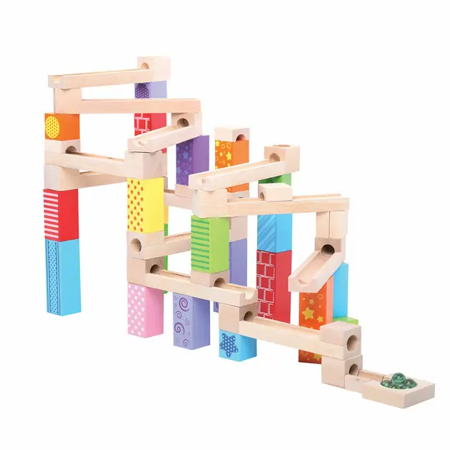 Express Levering Bigjigs Houten Knikkerbaan, 53dlg.