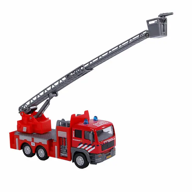 Kids Globe Die-cast Brandweer Ladderwagen NL, 16cm Laatste Kans