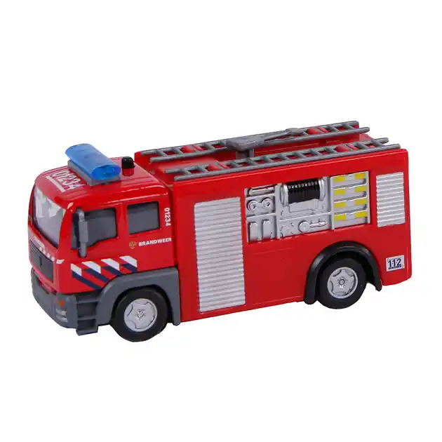 Alleen Vandaag 2-Play Die-cast Pull Back Brandweer NL Licht en Geluid
