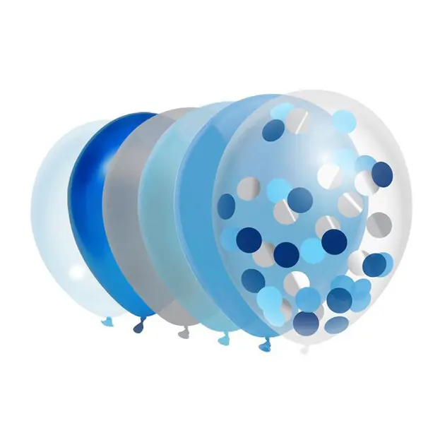 Ballonnen Blauw, 10st. Seizoensaanbieding
