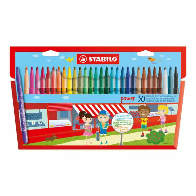 STABILO power - Viltstift - Set Met 30 Stuks Weekendaanbieding